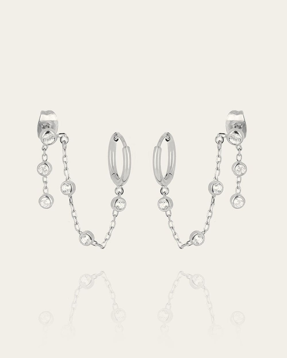 Ageha Earrings (Steel)