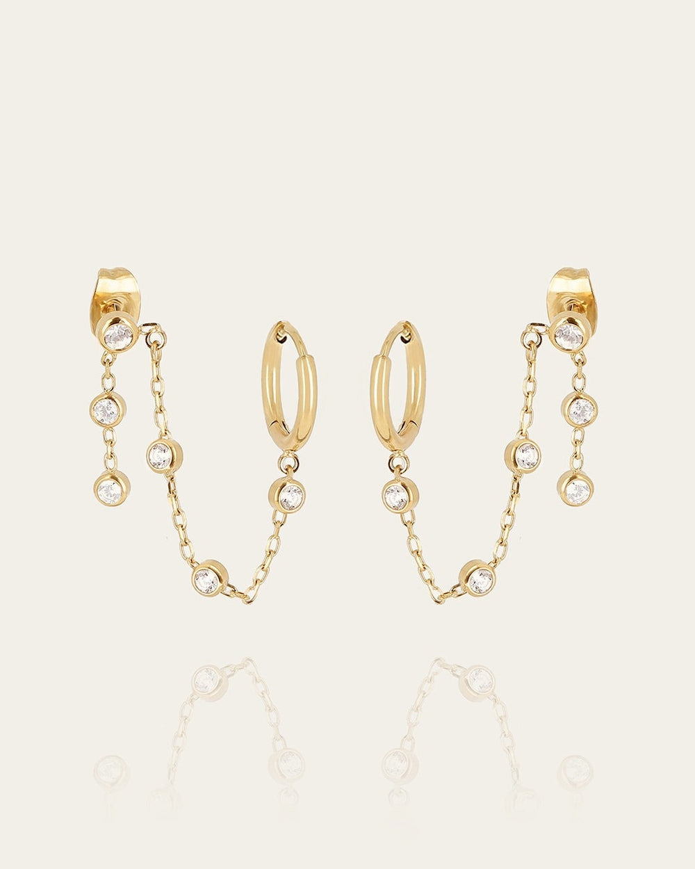 Ageha Earrings (Gold-plated Steel)