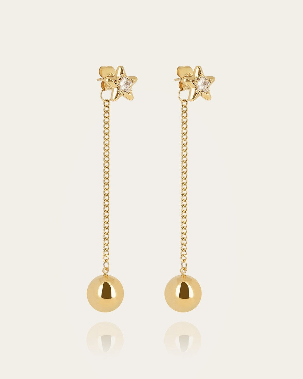 Aghione Earrings (Gold-plated steel)