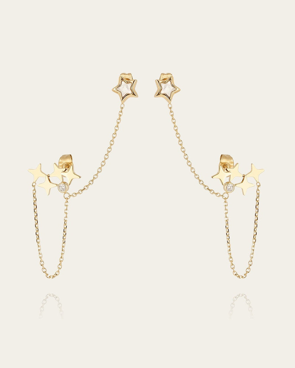 Pistis Earrings (Gold-plated steel)