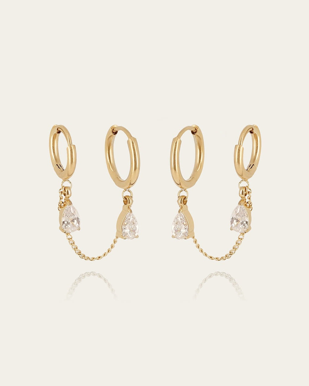 Albaine Earrings (Gold-Plated Steel)