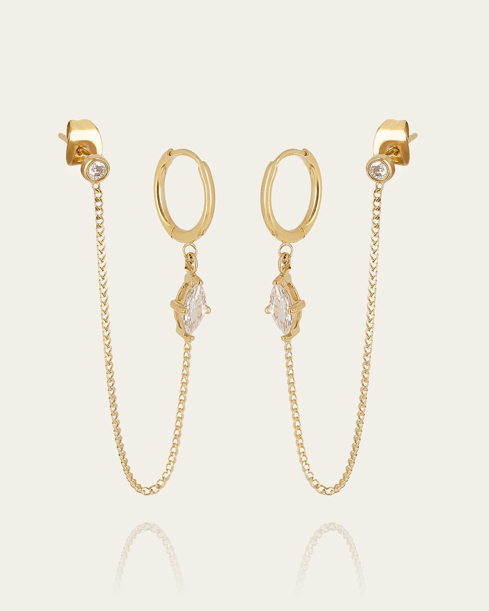 Atria Earrings (Gold-Plated Steel)