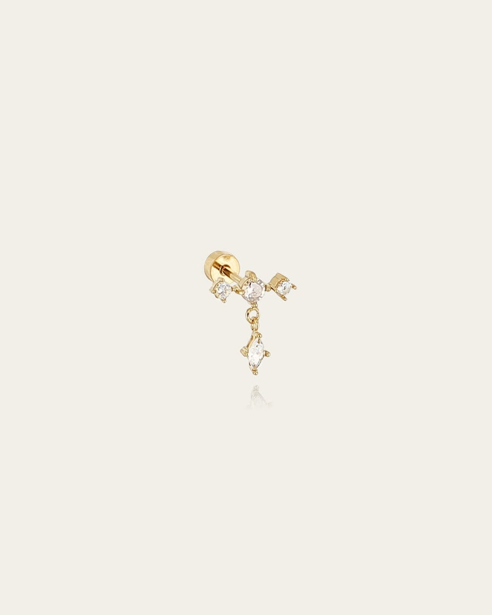 Piercing Maupiti (Acier doré)