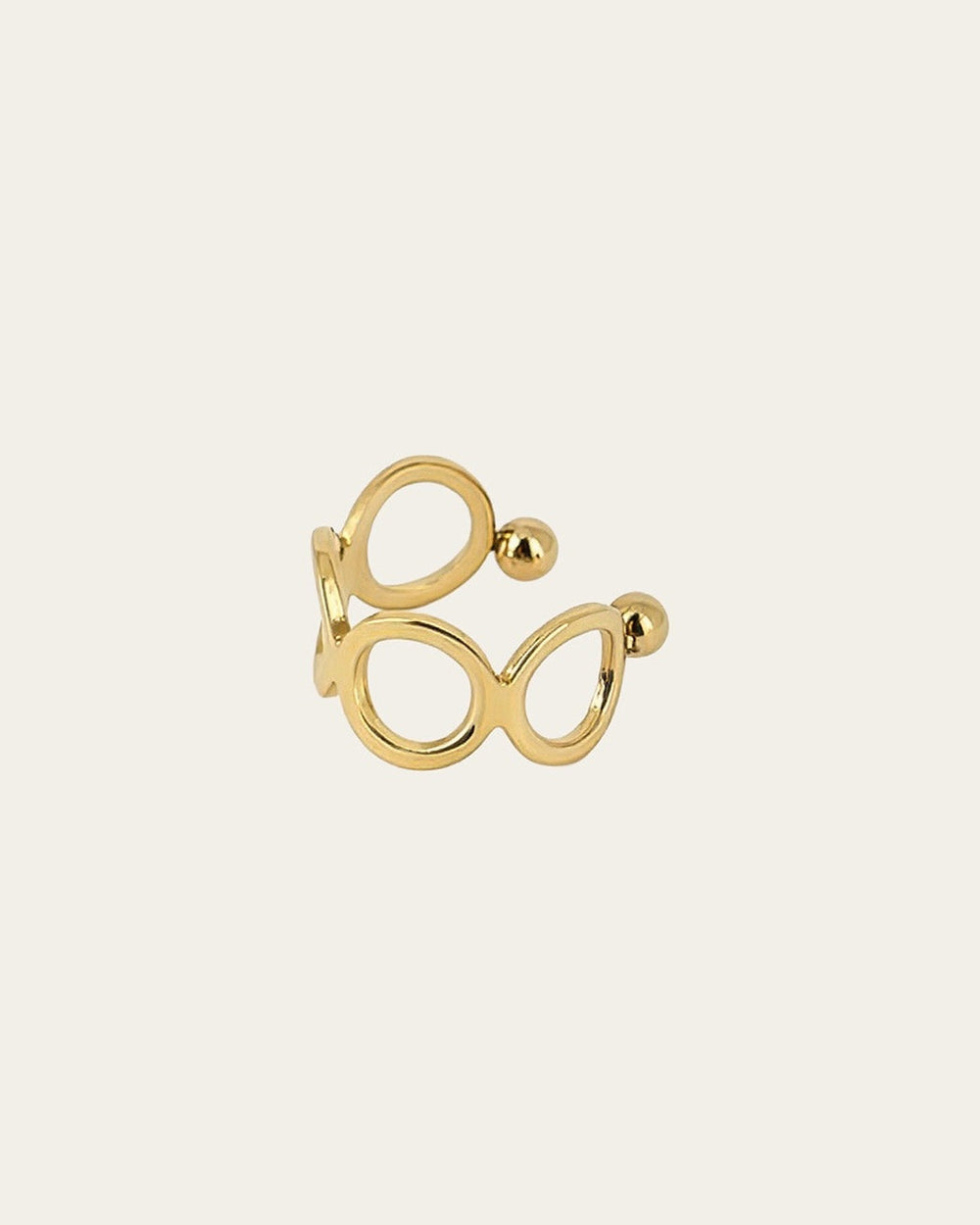 Earcuff Cercle (Acier doré)