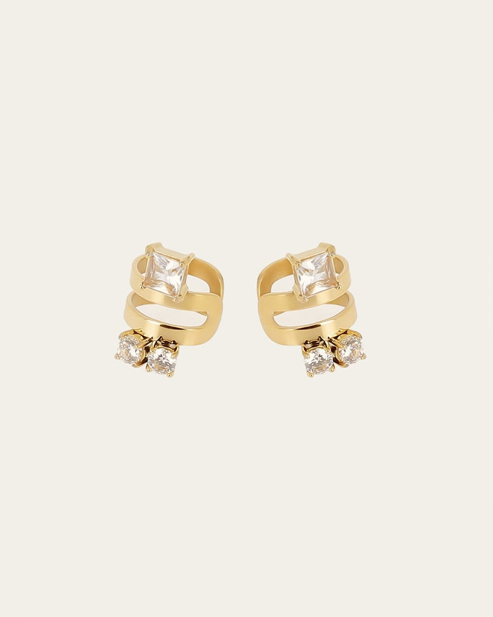 Earcuffs Pio (Acier doré)