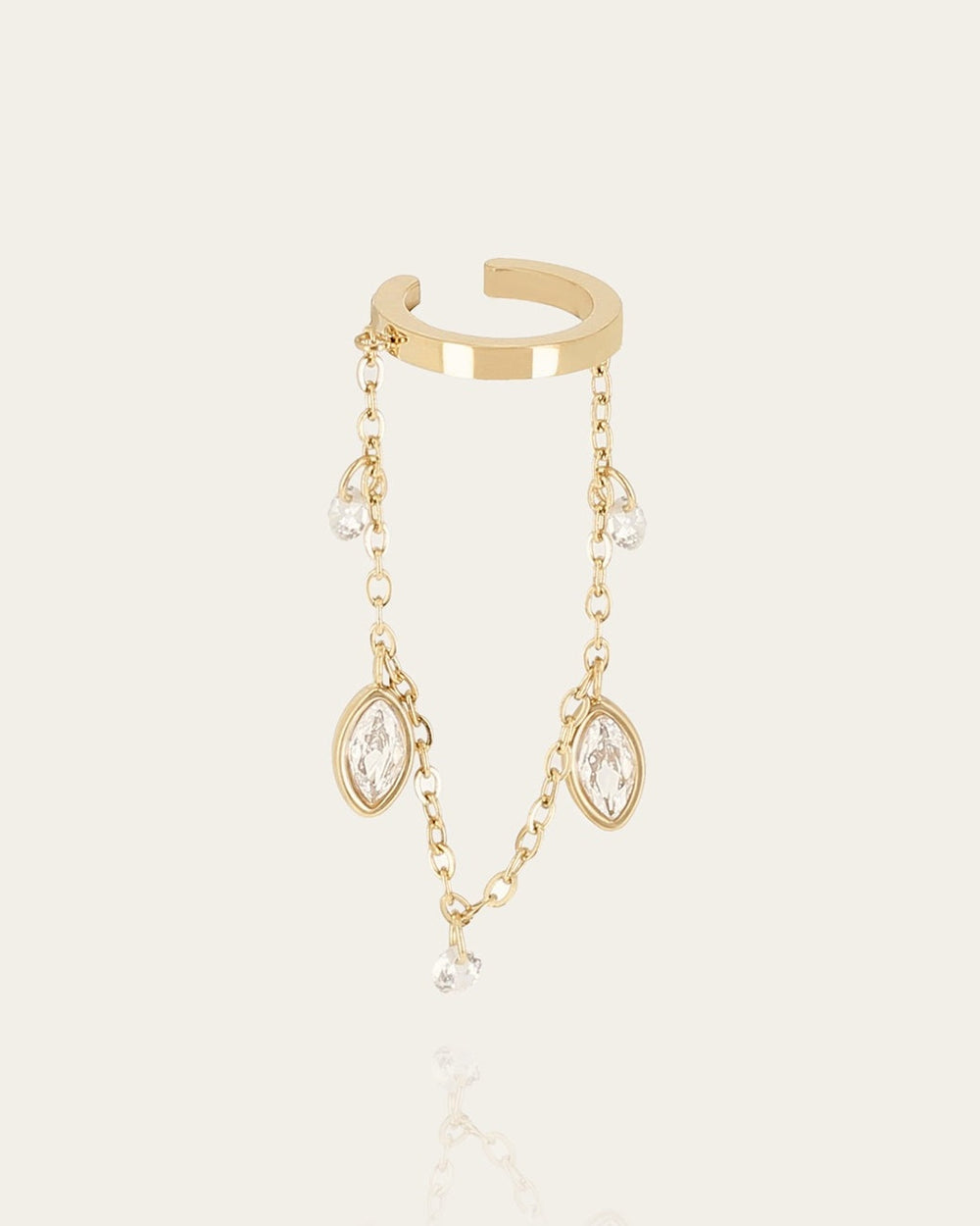 Earcuff Azelie (Acier doré)