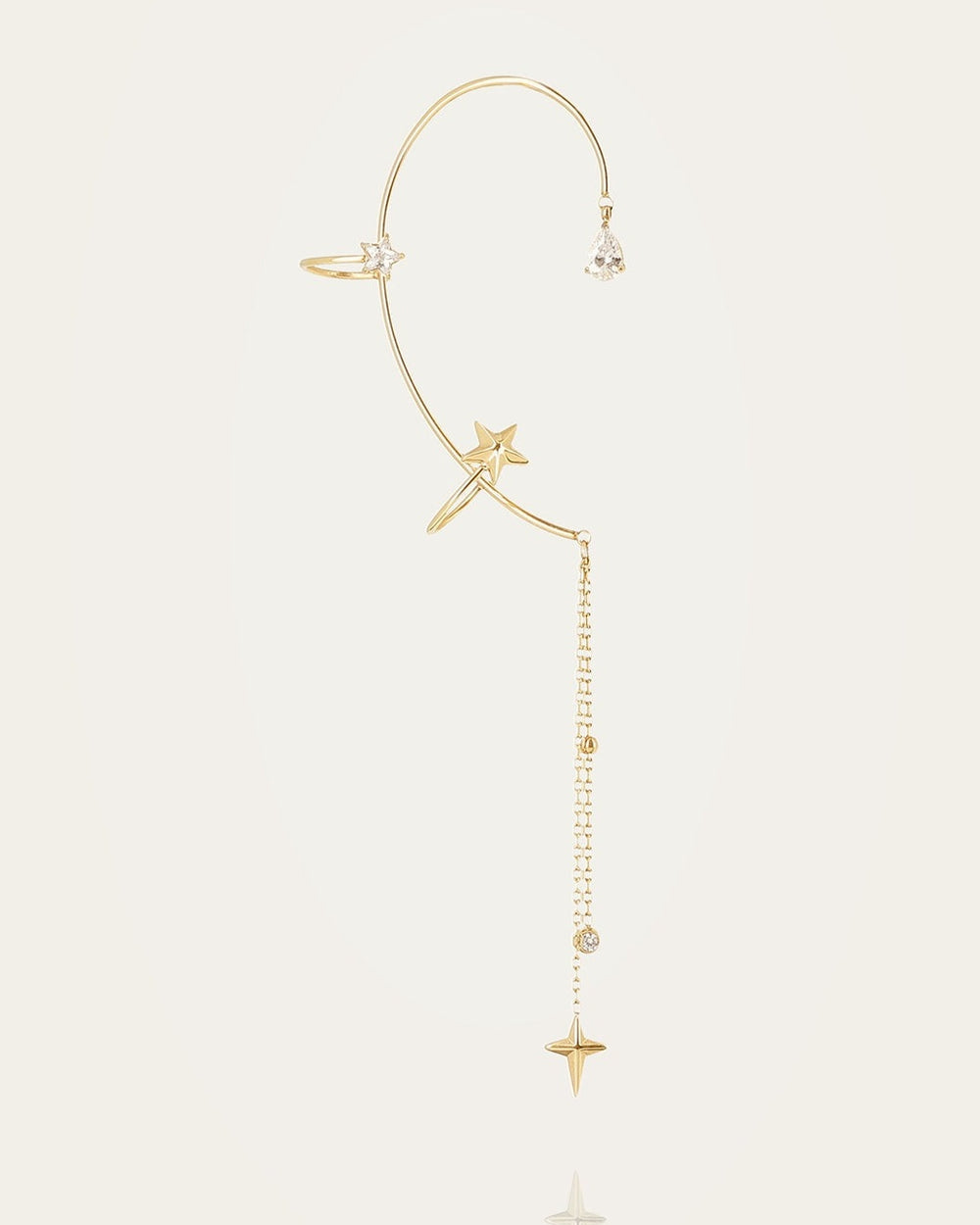 Bijou d'oreille Capella (Acier doré)