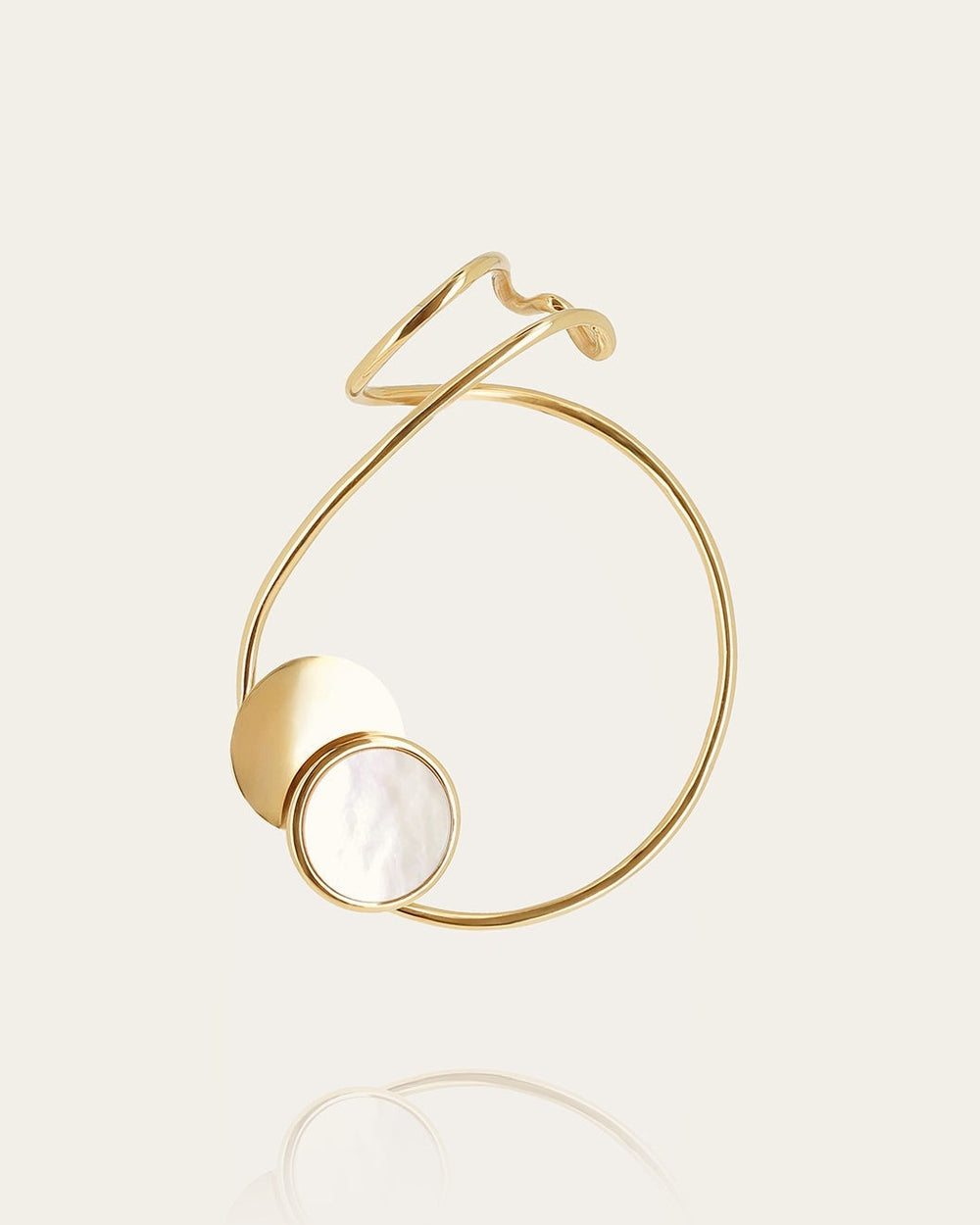 Crista Earcuff (Gold-plated Steel)