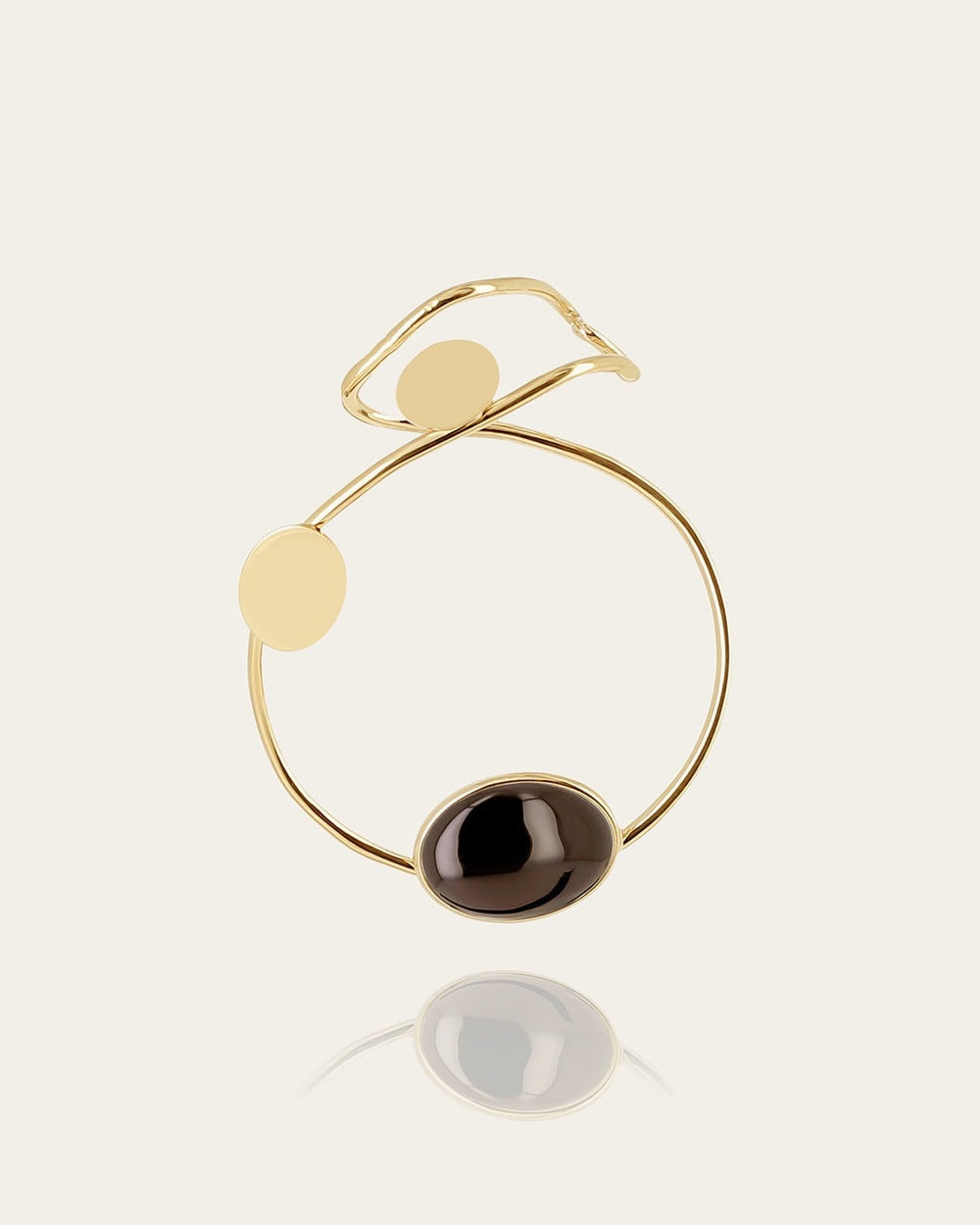 Bijou d'oreille Théia (Acier doré)