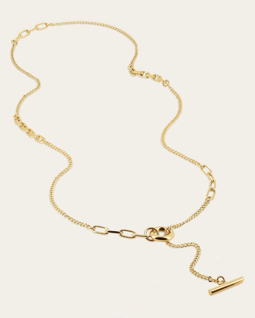 Naboo Long Necklace (Gold-plated Steel)