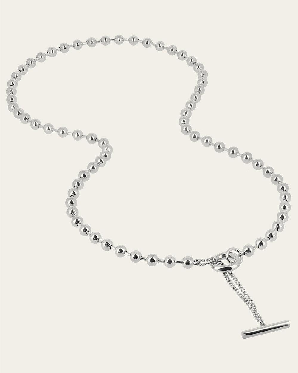 Long necklace Numa (Steel)