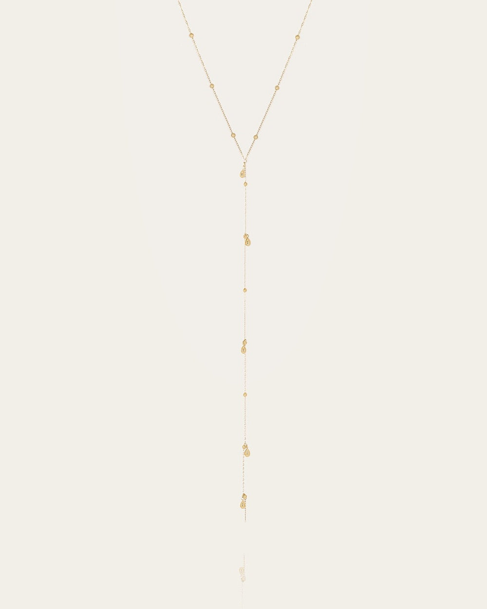 Loriva Long Necklace (Gold-Plated Steel)