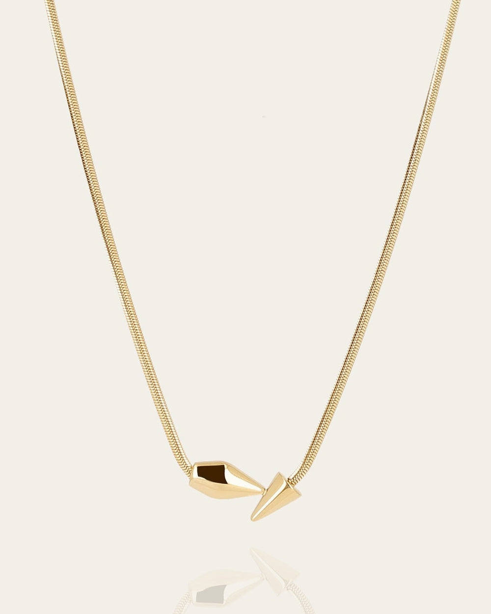 Necklace Opalys (Gold-plated steel)