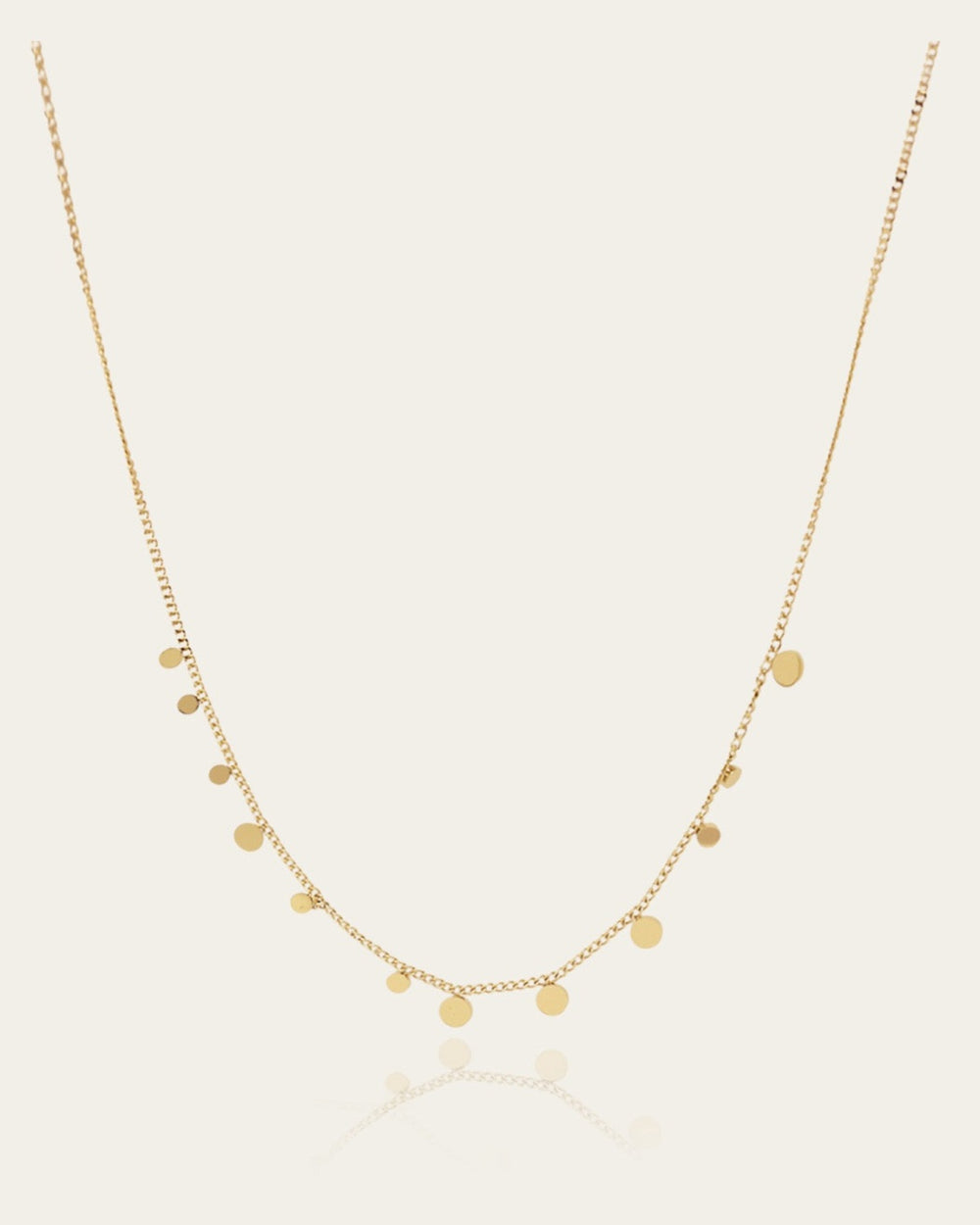 Mini Confettis Necklace (Gold-plated Steel)