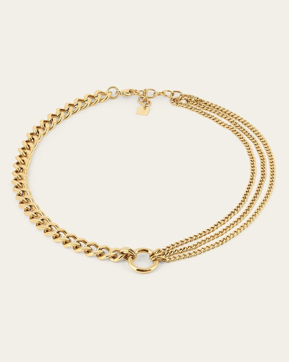 Quatro Necklace (Gold-plated steel)