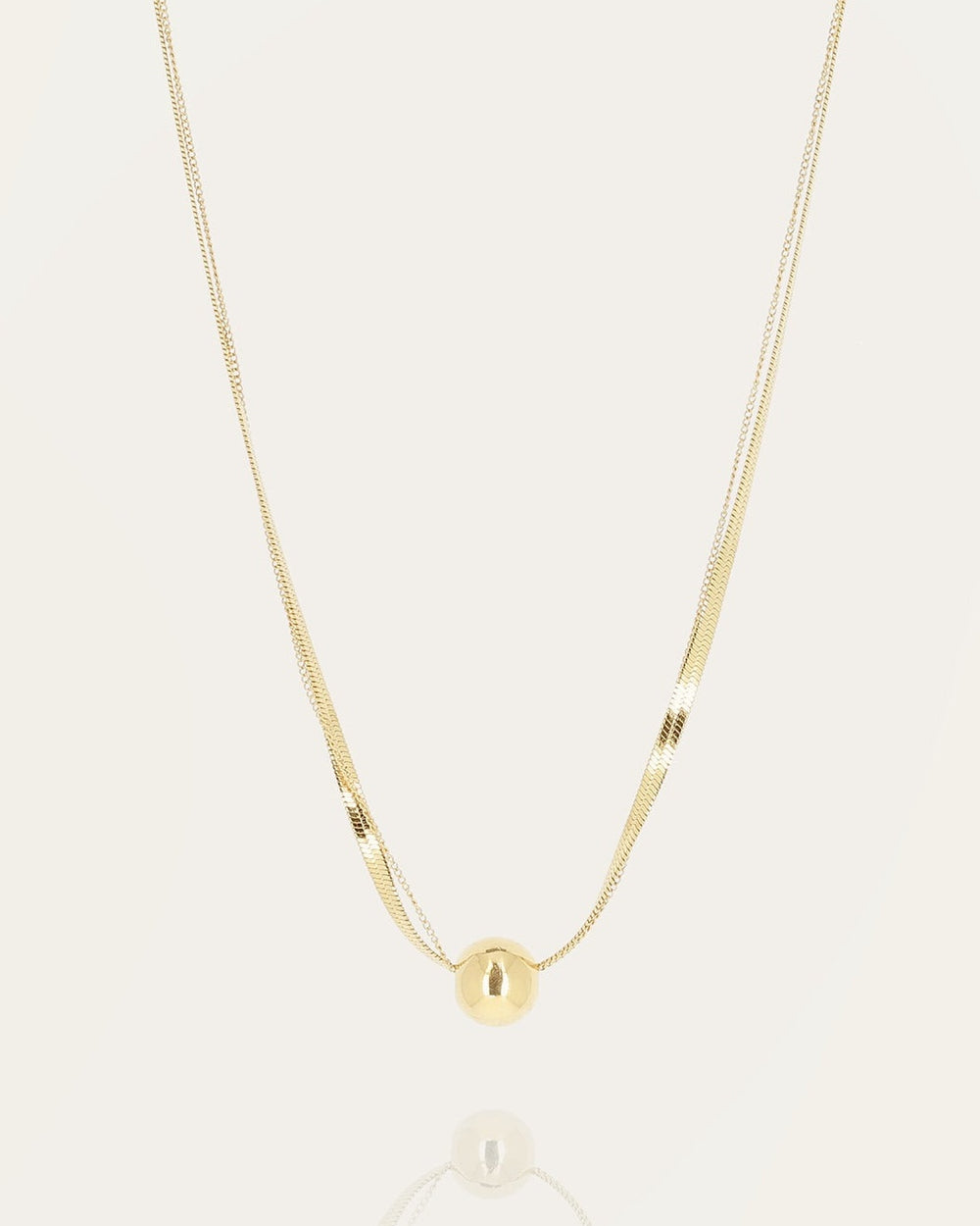 Lugano Necklace (Gold-plated Steel)
