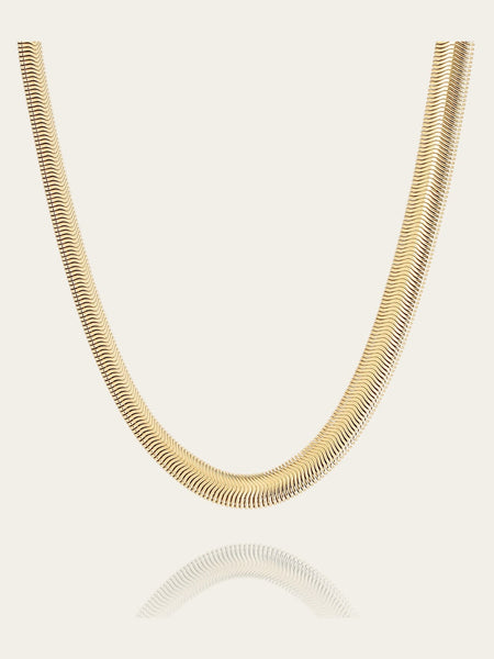 Collier Warren (Acier doré) – Zag Bijoux