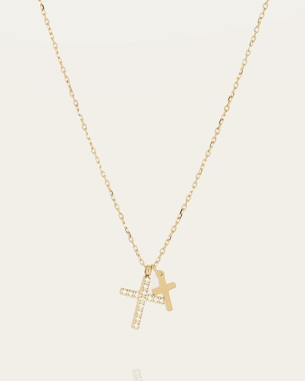 Quarto Necklace (Gold-plated steel)