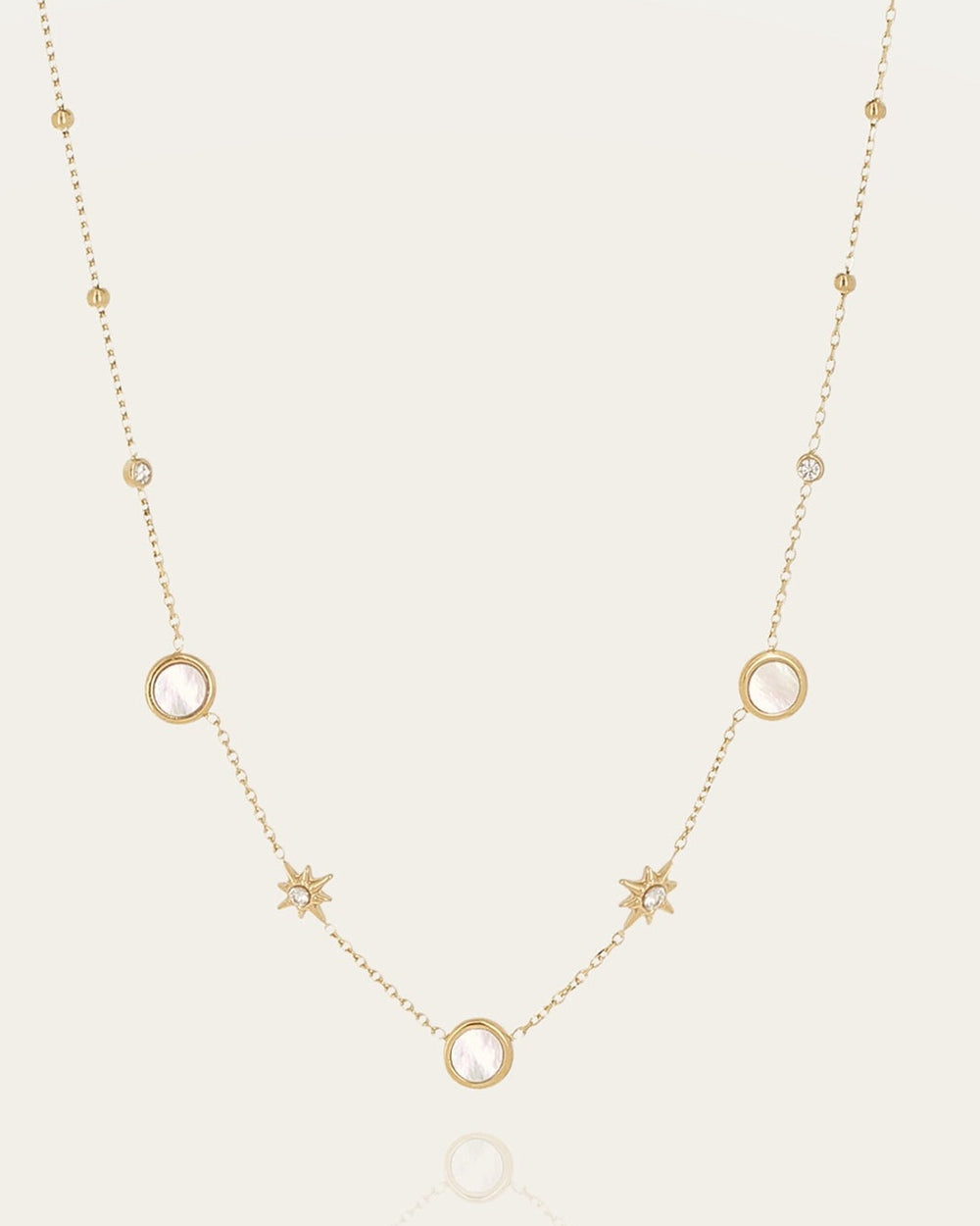 Necklace Naïade (Gold-plated steel)