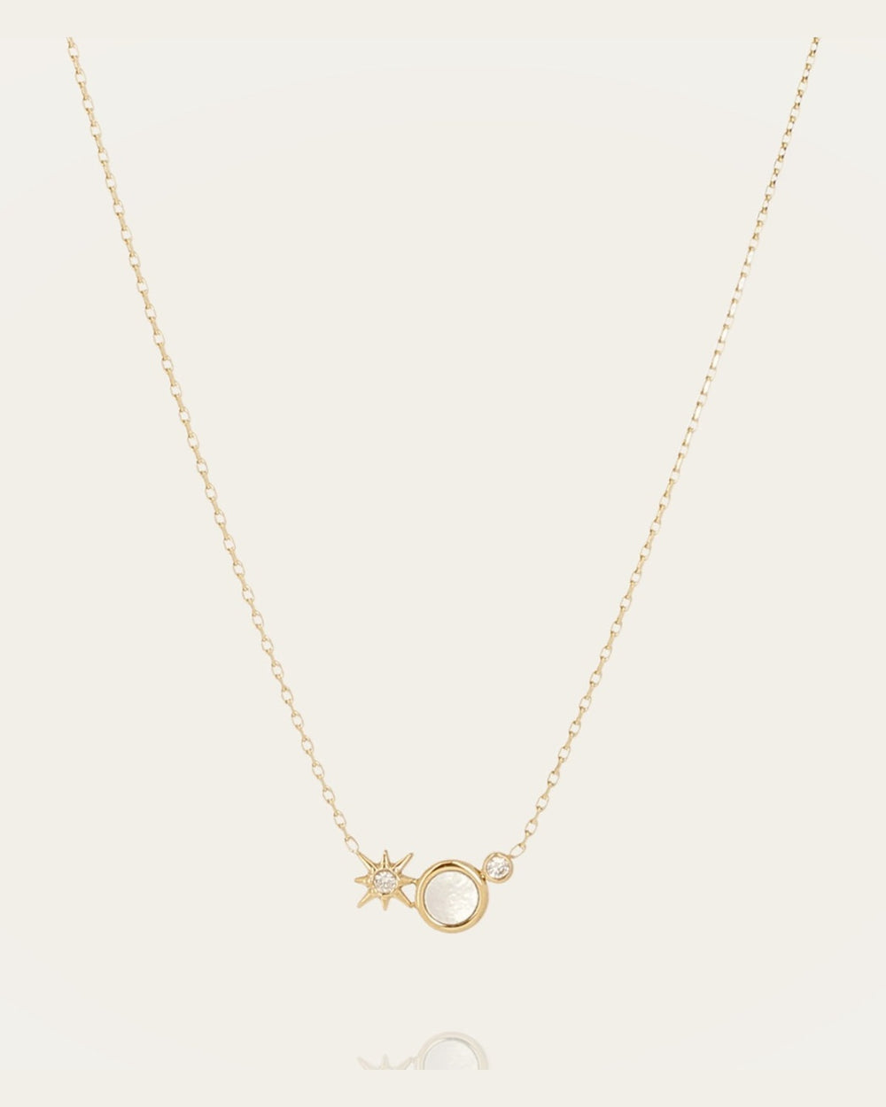 Necklace Calyra (Gold-plated steel)