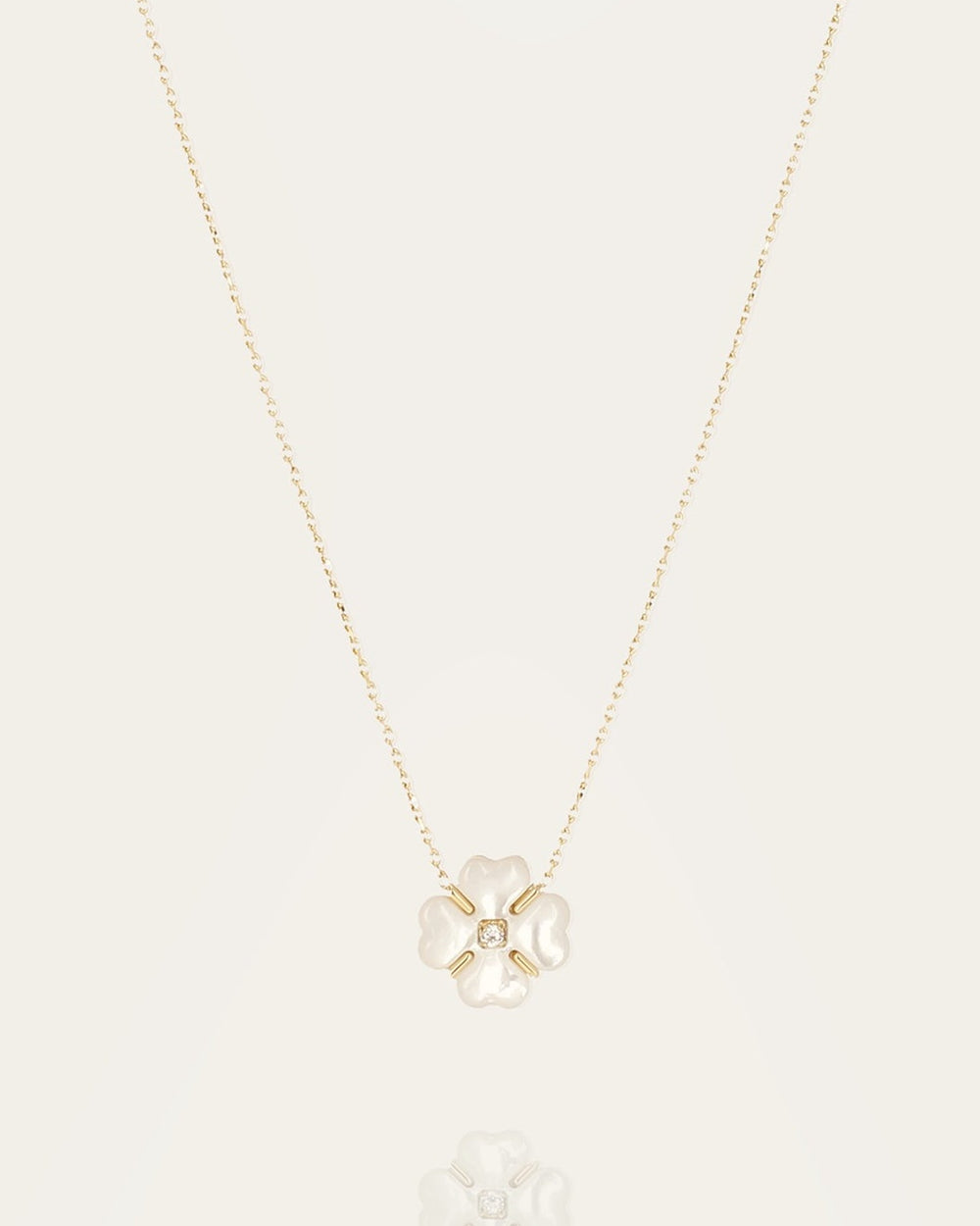 Necklace Sélènea (Gold-plated steel)