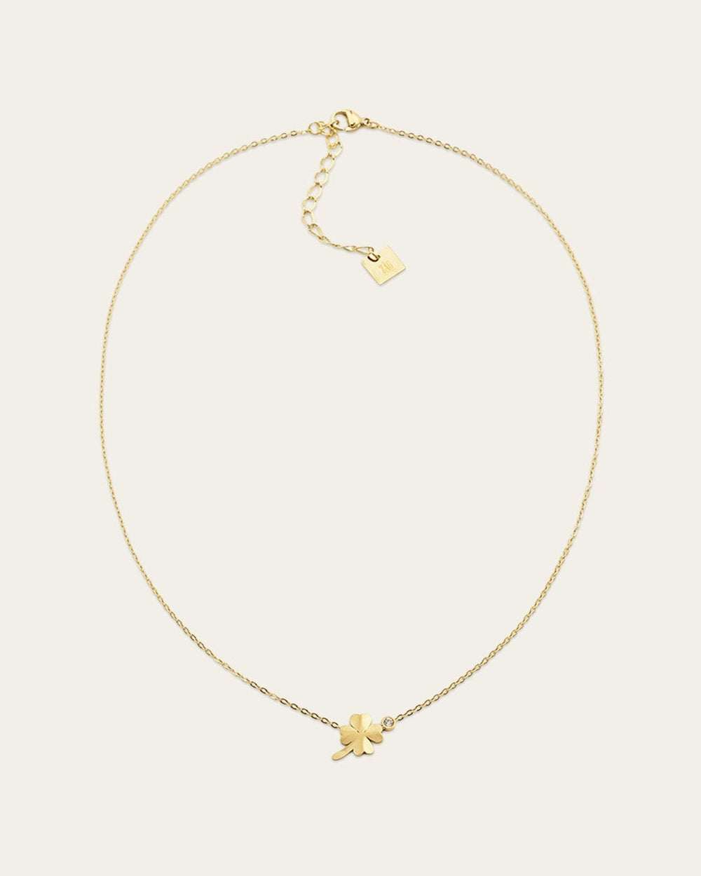 Collier Trébol (Acier doré)