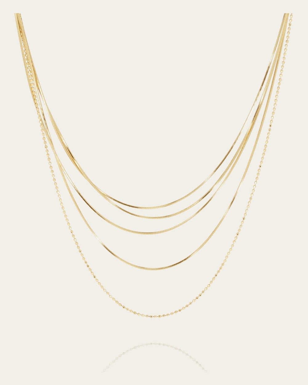 Collier Pluriel (Acier doré)