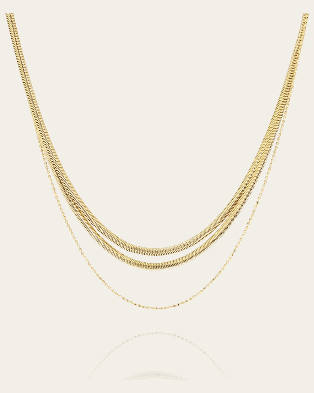 Braided Necklace (Gold-plated steel)