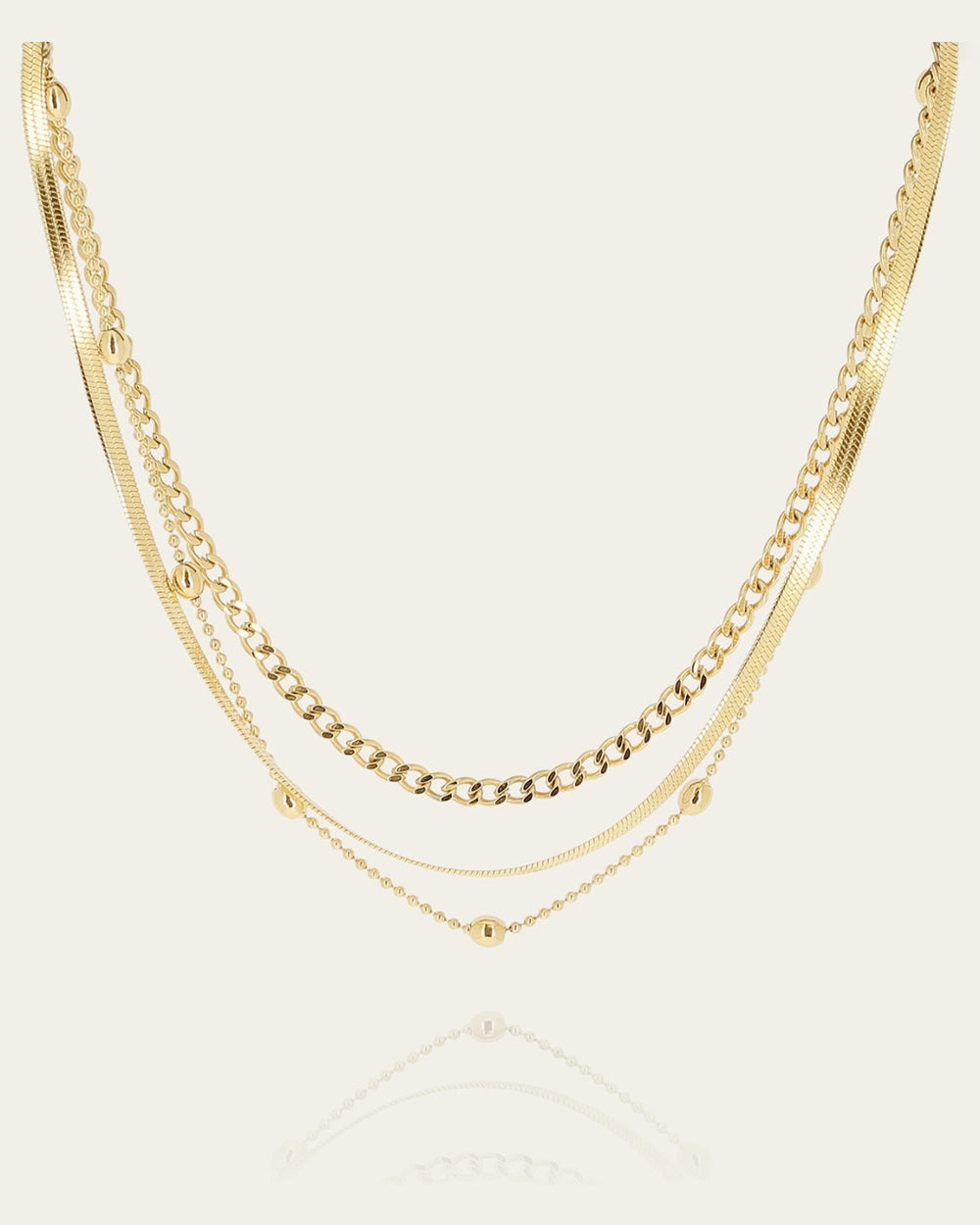 Lumineux Necklace (Gold-plated Steel)