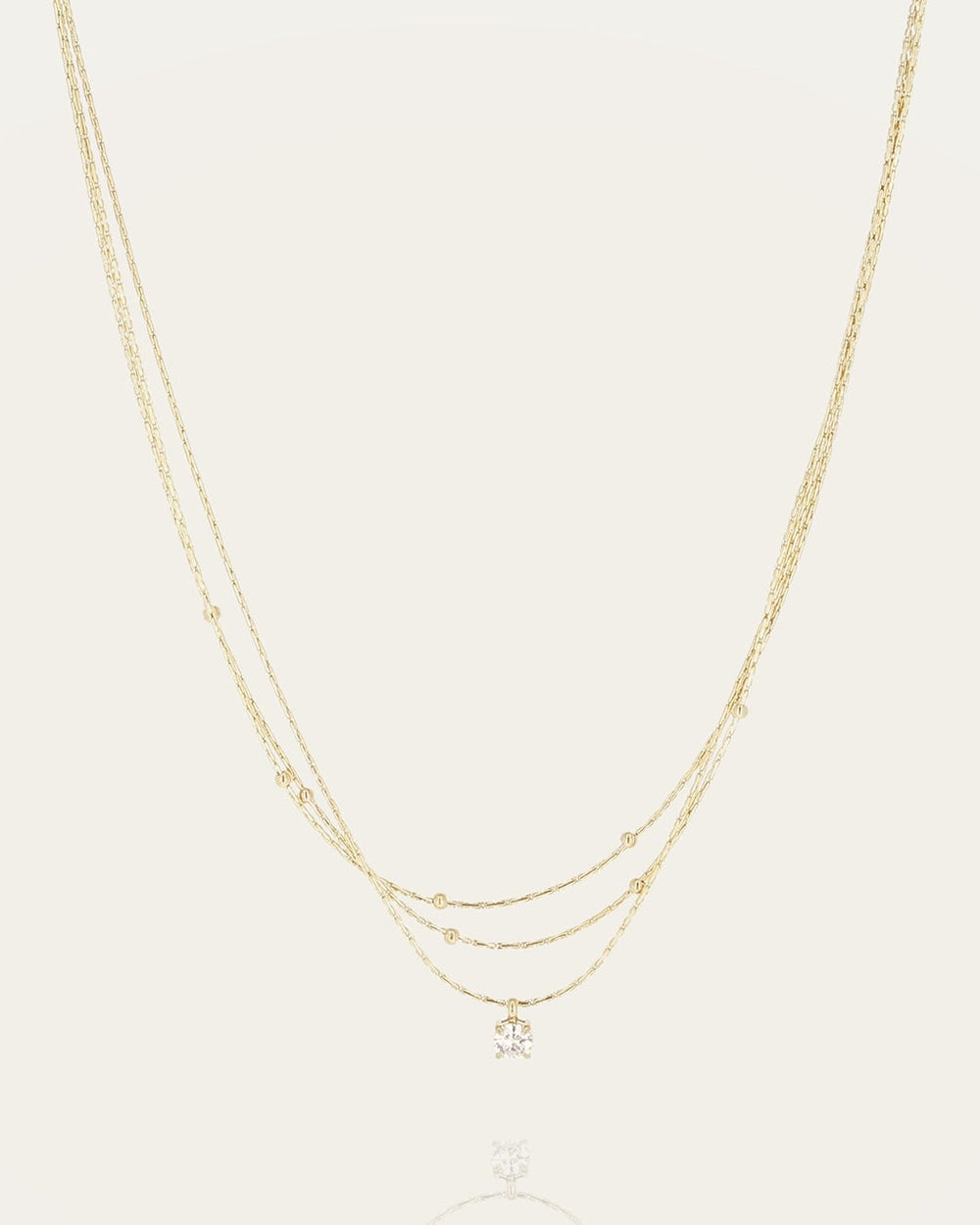 Radieux necklace (Gold-plated steel)