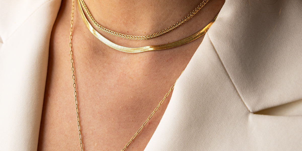 Collier Valeria (Acier doré)