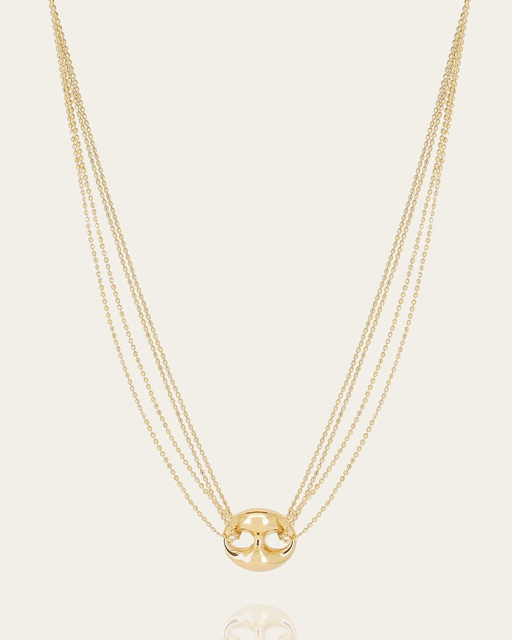 Necklace Nao (Gold-plated steel)