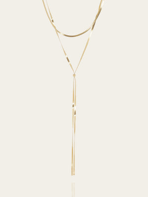 Rhodium-Plated Necklace 