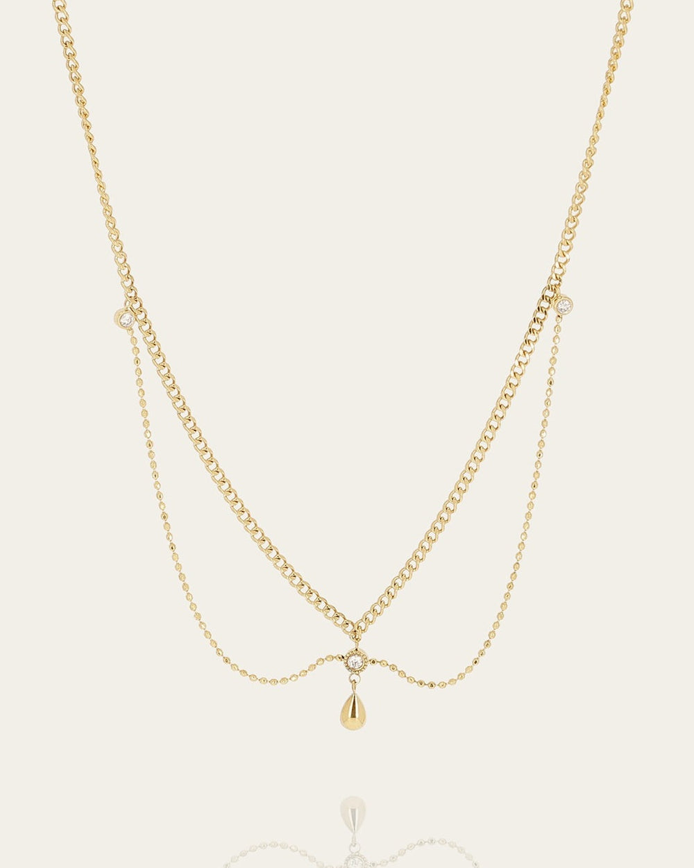 Necklace Elina (Gold-plated steel)