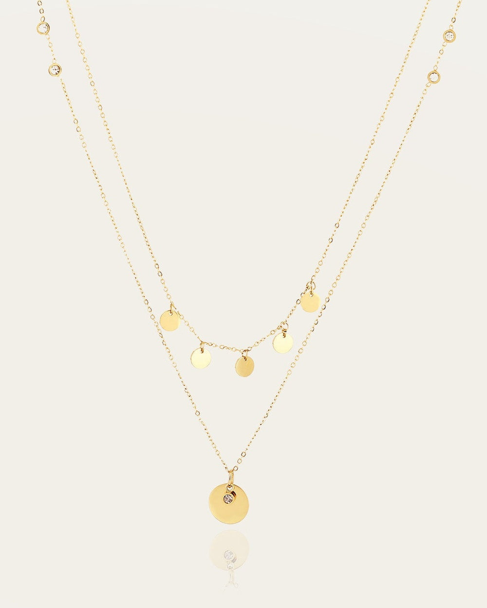 Precilia Necklace (Gold-plated steel)
