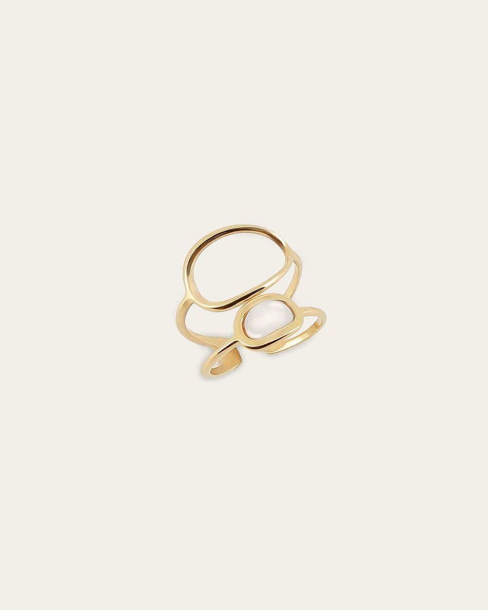 Bague Apola (Acier doré)