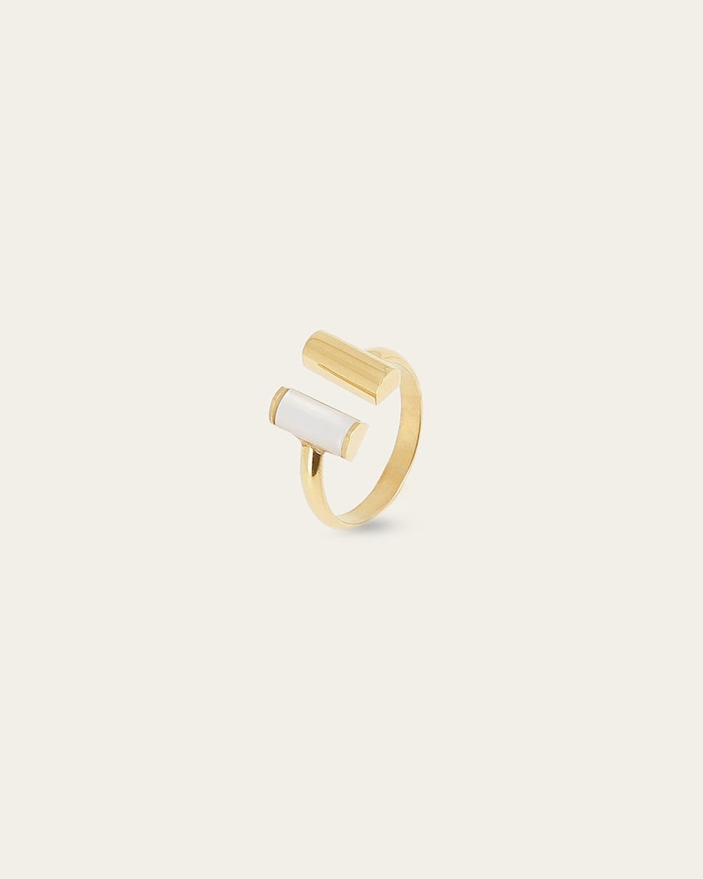 Bague Cannelle (Acier doré)