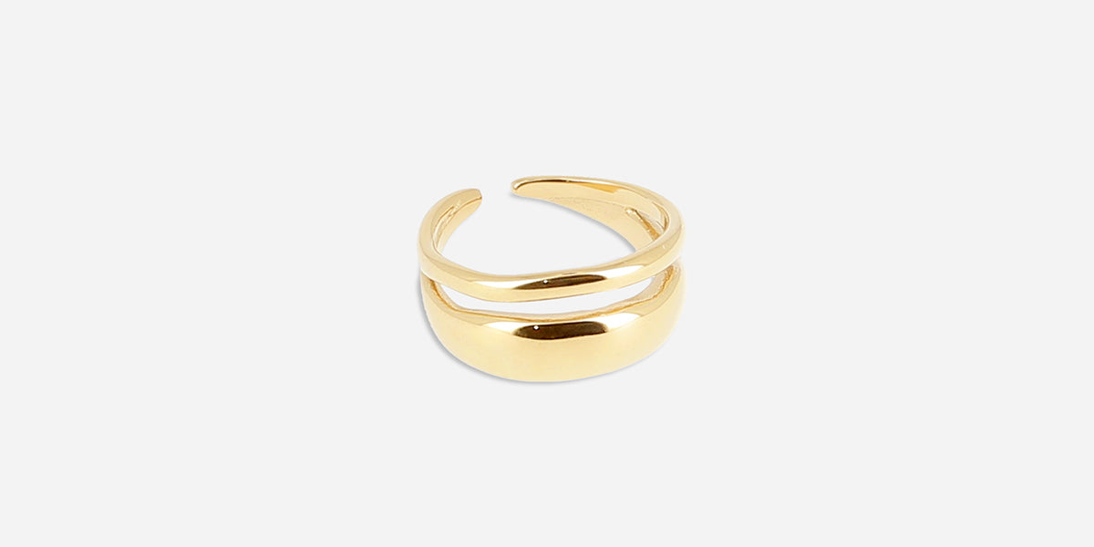 Bague Tresse Acier doré – Zag Bijoux Bague Tresse Acier doré – Zag Bijoux