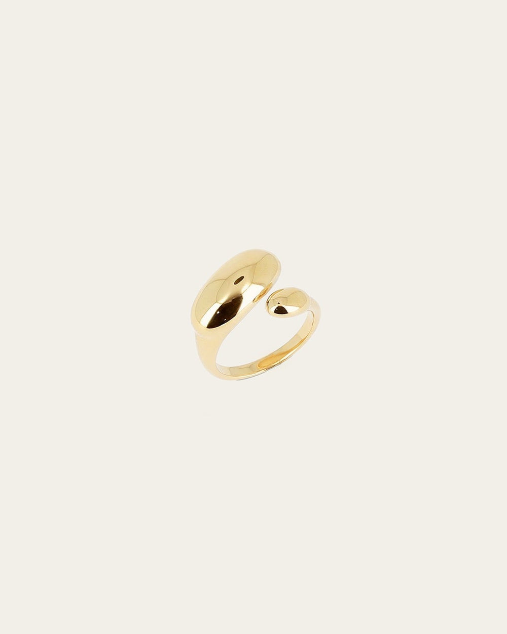 Bague Valérie (Acier doré)