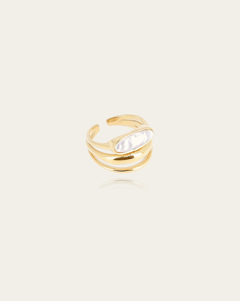 Bague Nacar (Acier doré)