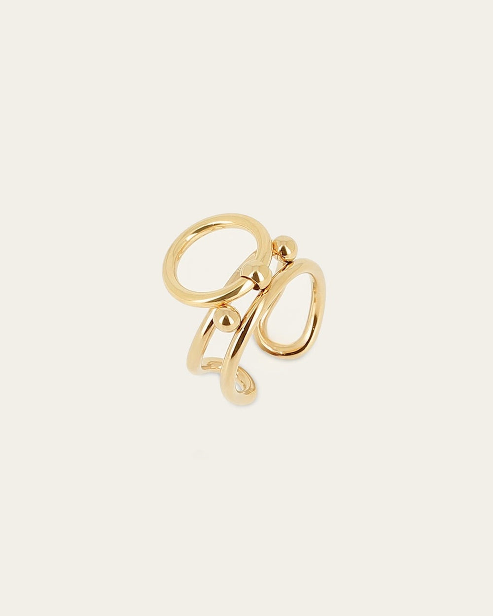 Bague Aglae (Acier doré)