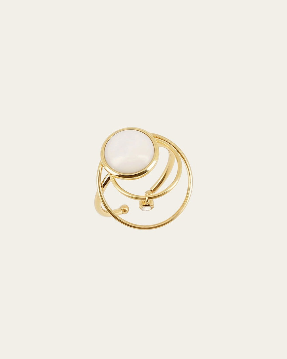 Bague Maïane (Acier doré)