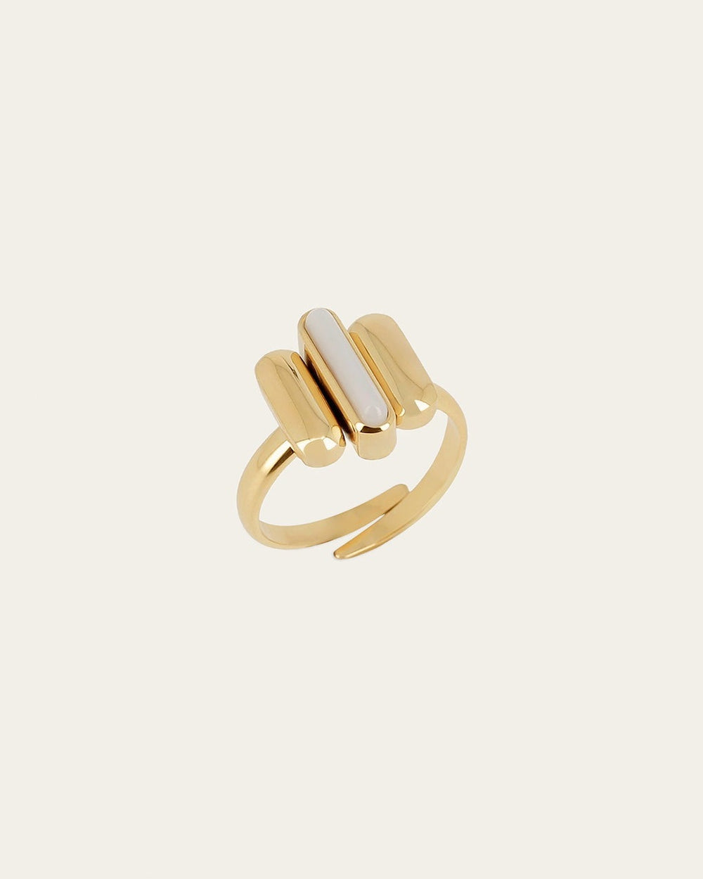 Bague Galileo (Acier doré)
