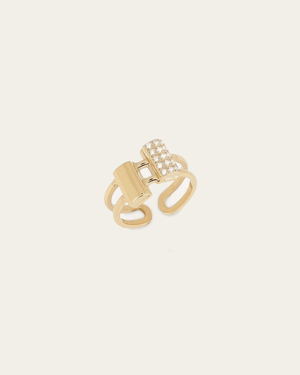 Bague Monarq (Acier doré)