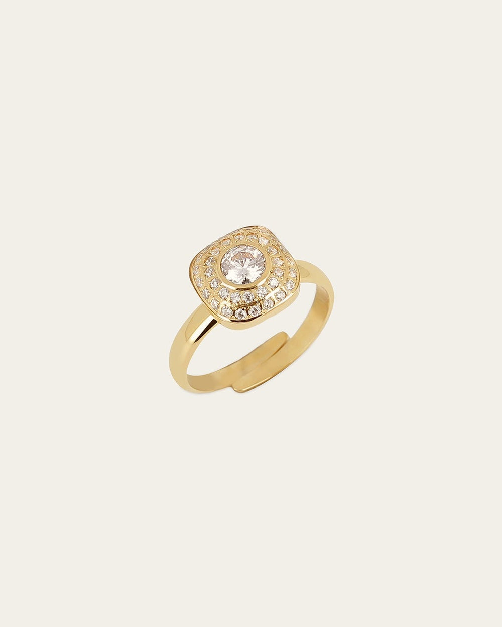 Bague Ermi (Acier doré)