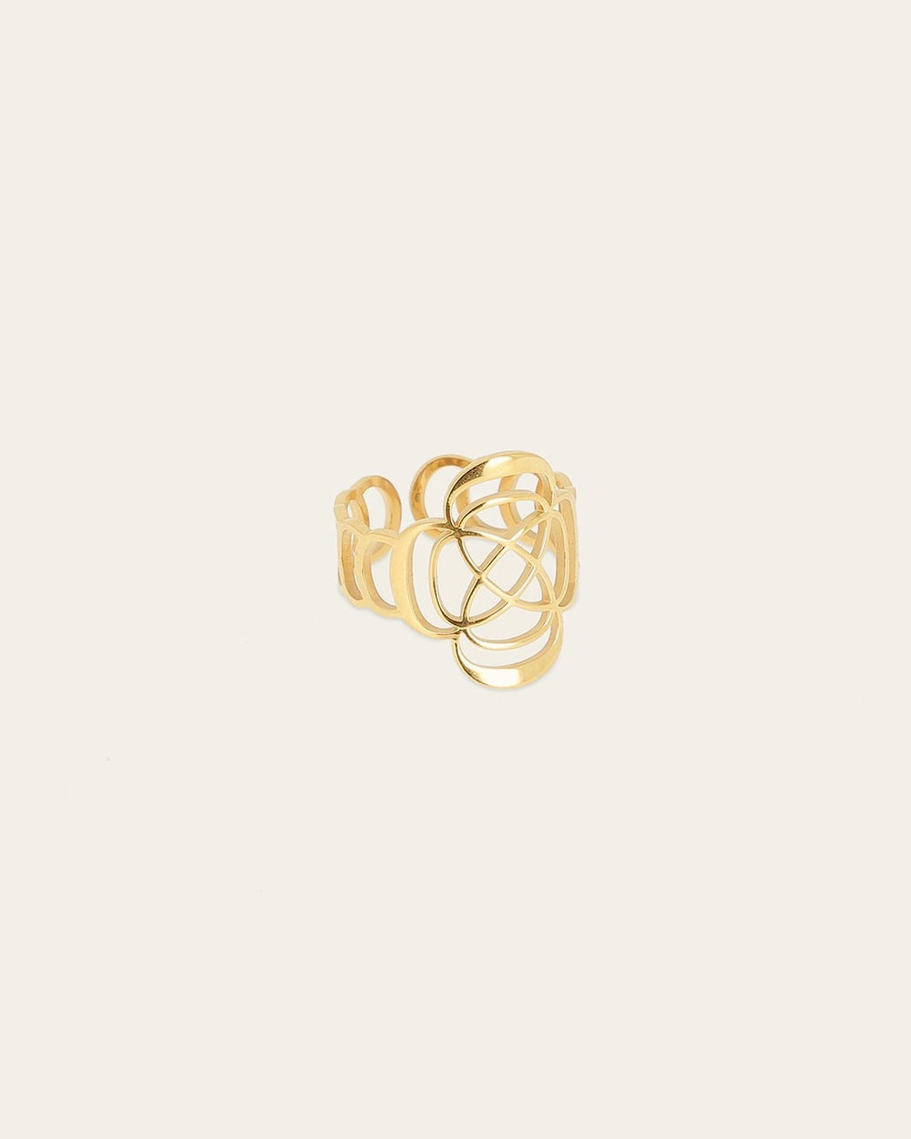 Bague Isaki (Acier doré)