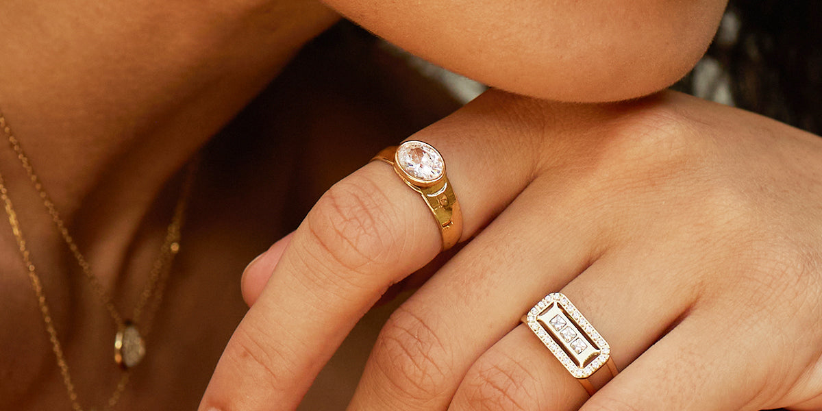 Bague Ornella (Acier doré)