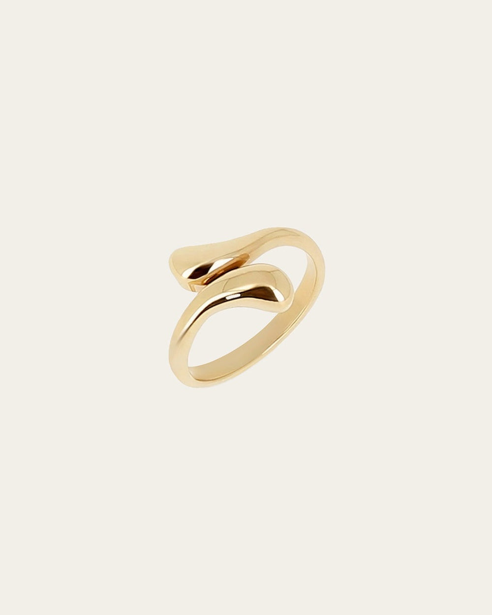 Bague Daruma (Acier doré)