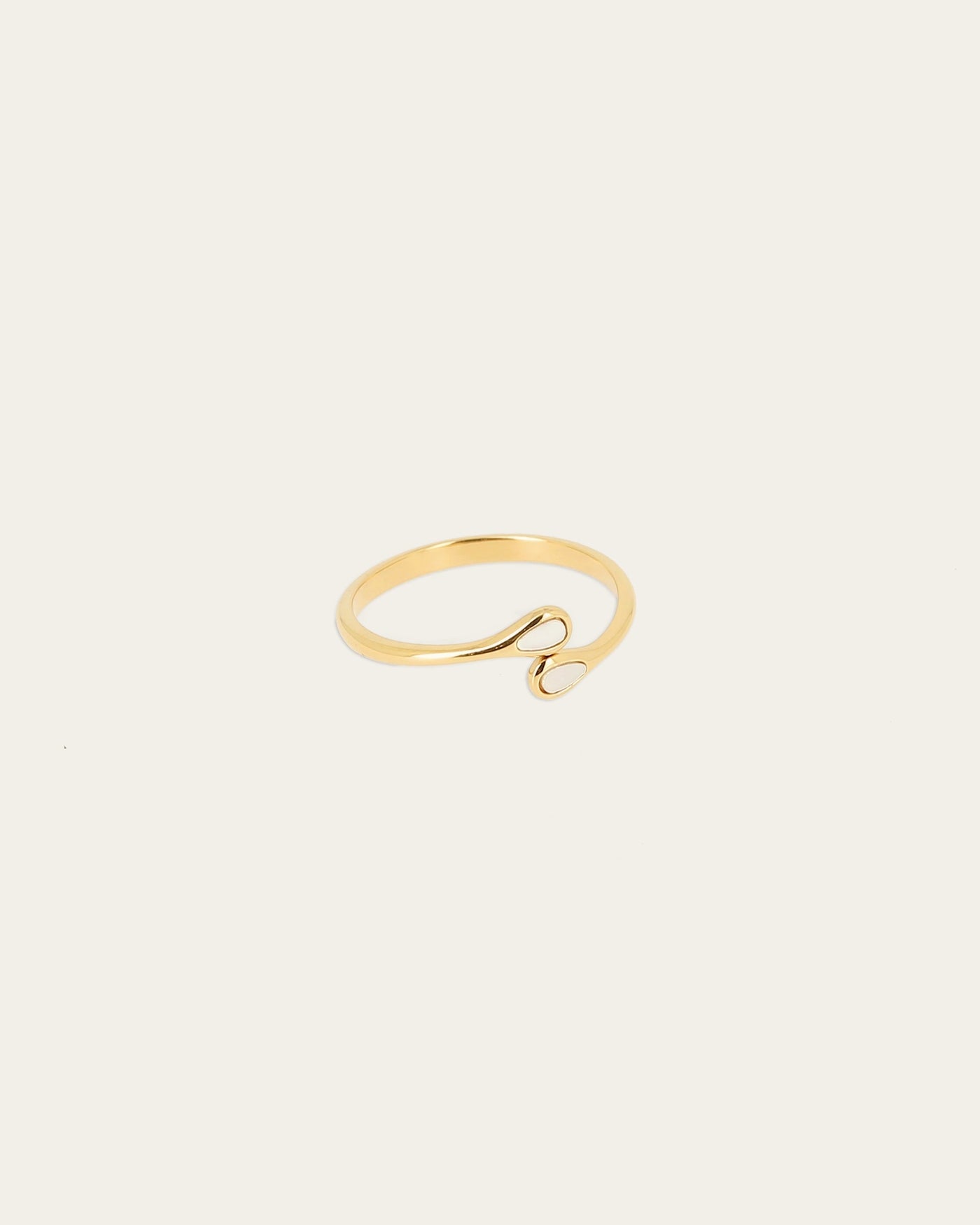 Enora ring (Gold-plated steel)