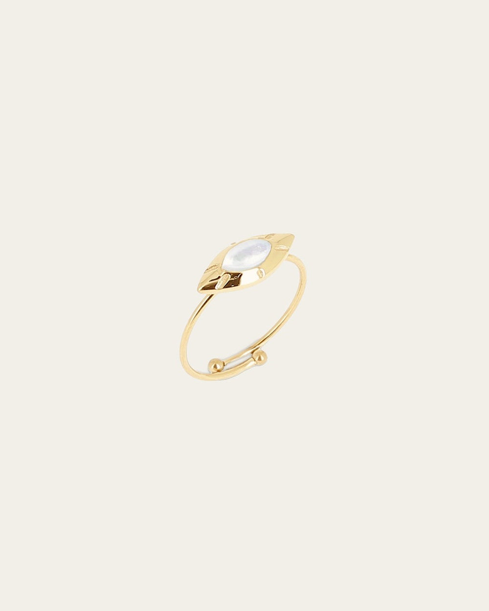 Bague Ausar (Acier doré)